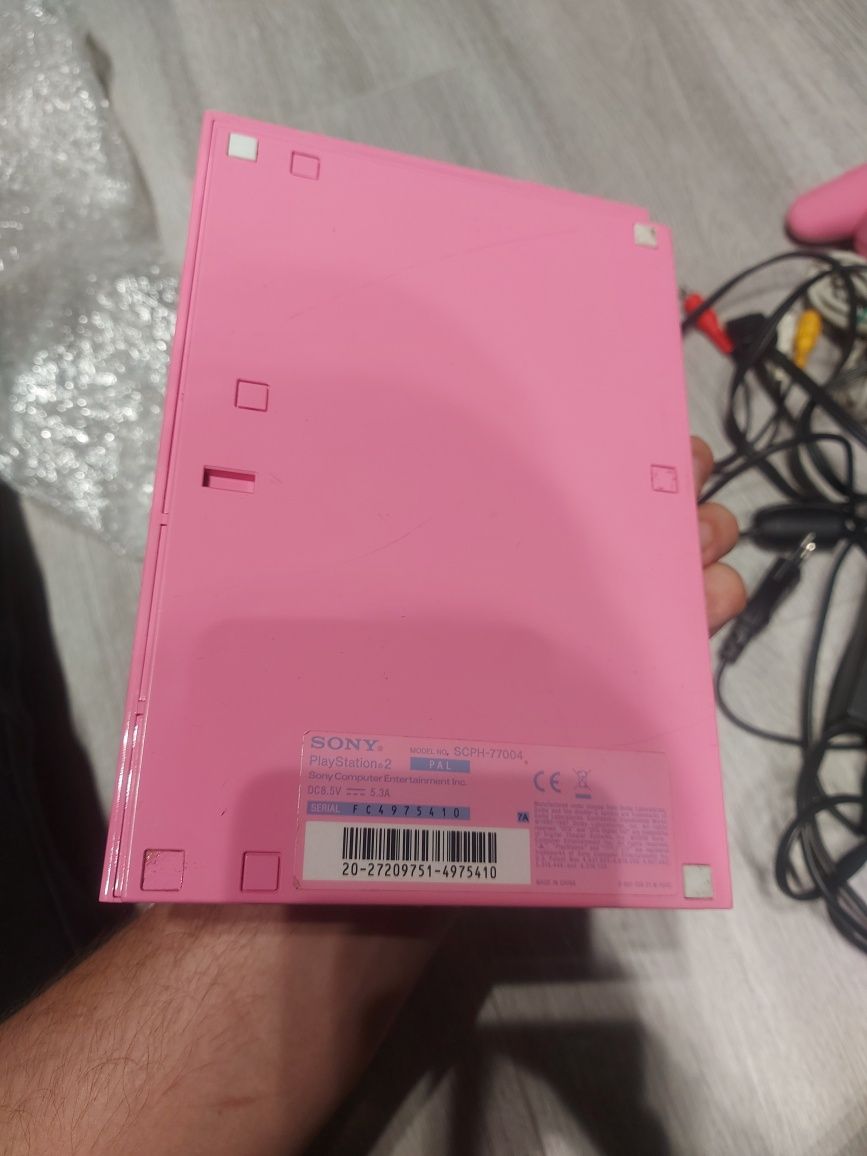 PS2 pink różowa playstation2