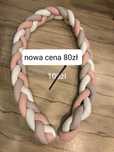 Gruby, długi na całe łóżeczko ochraniacz