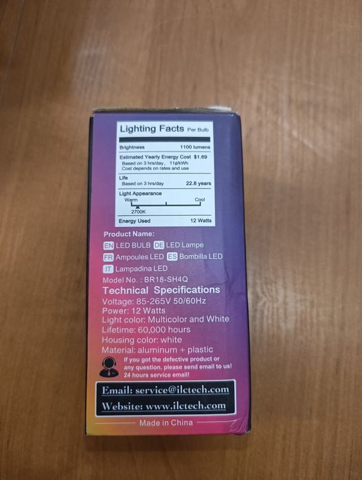 Żarówka LED iLC RGBW