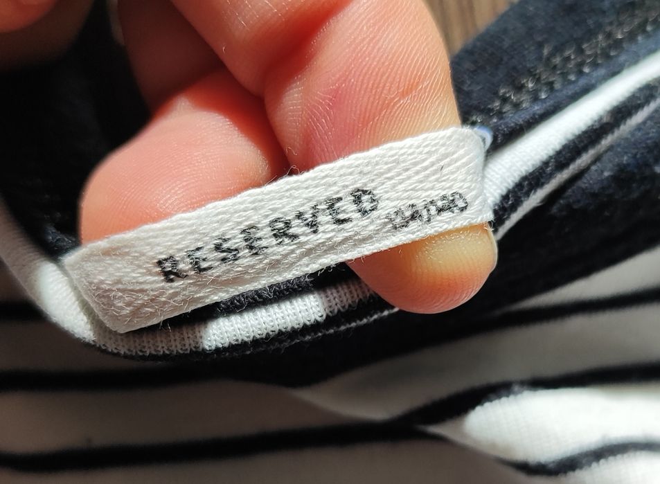 Koszulka paski pusheen Reserved 134/140