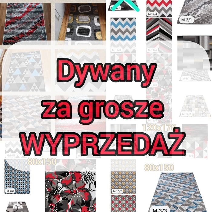 Dywany wyprzedaż magazynu ZA Grosze
