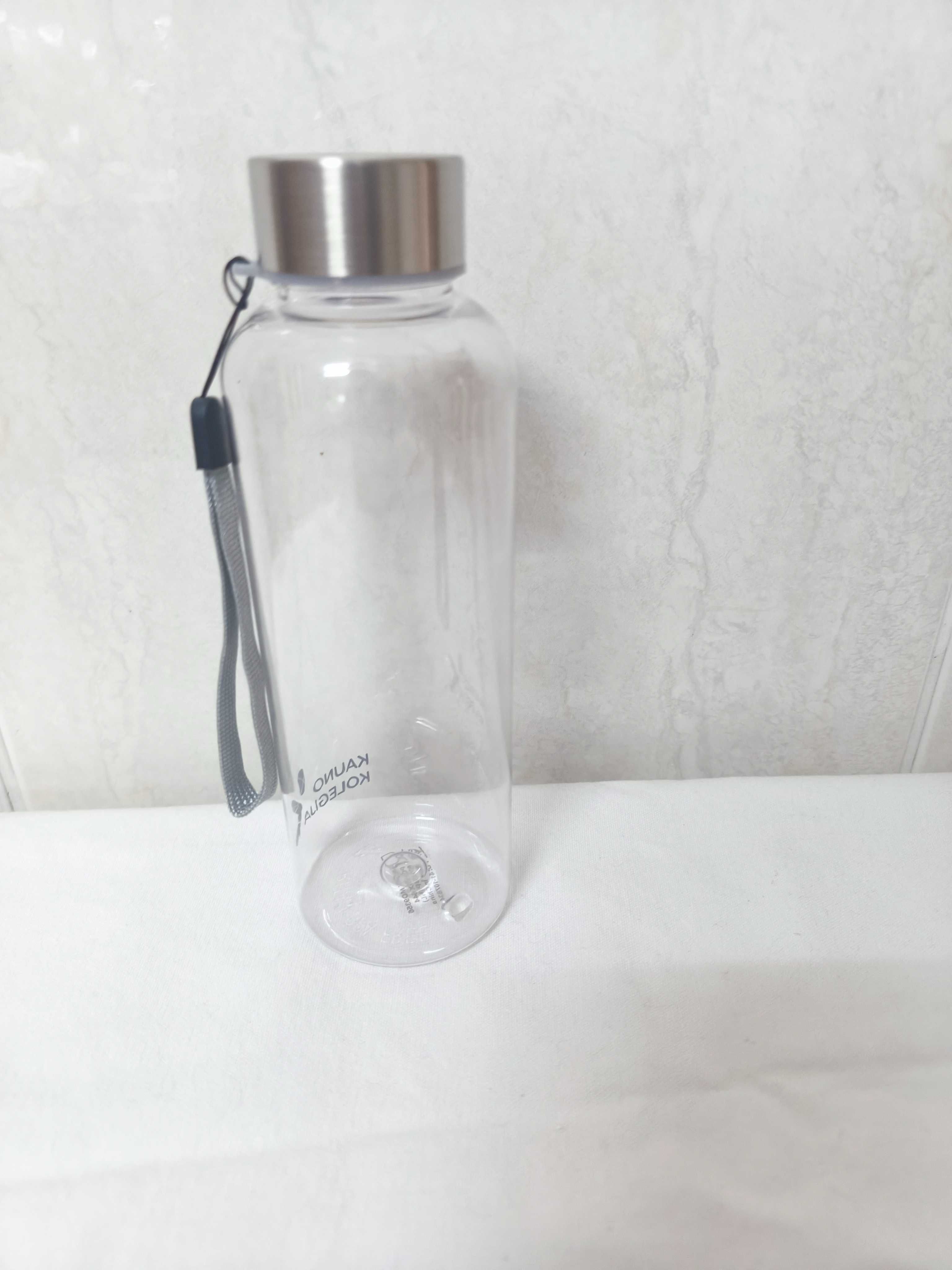Garrafa reutilizável transparente *NOVA*
