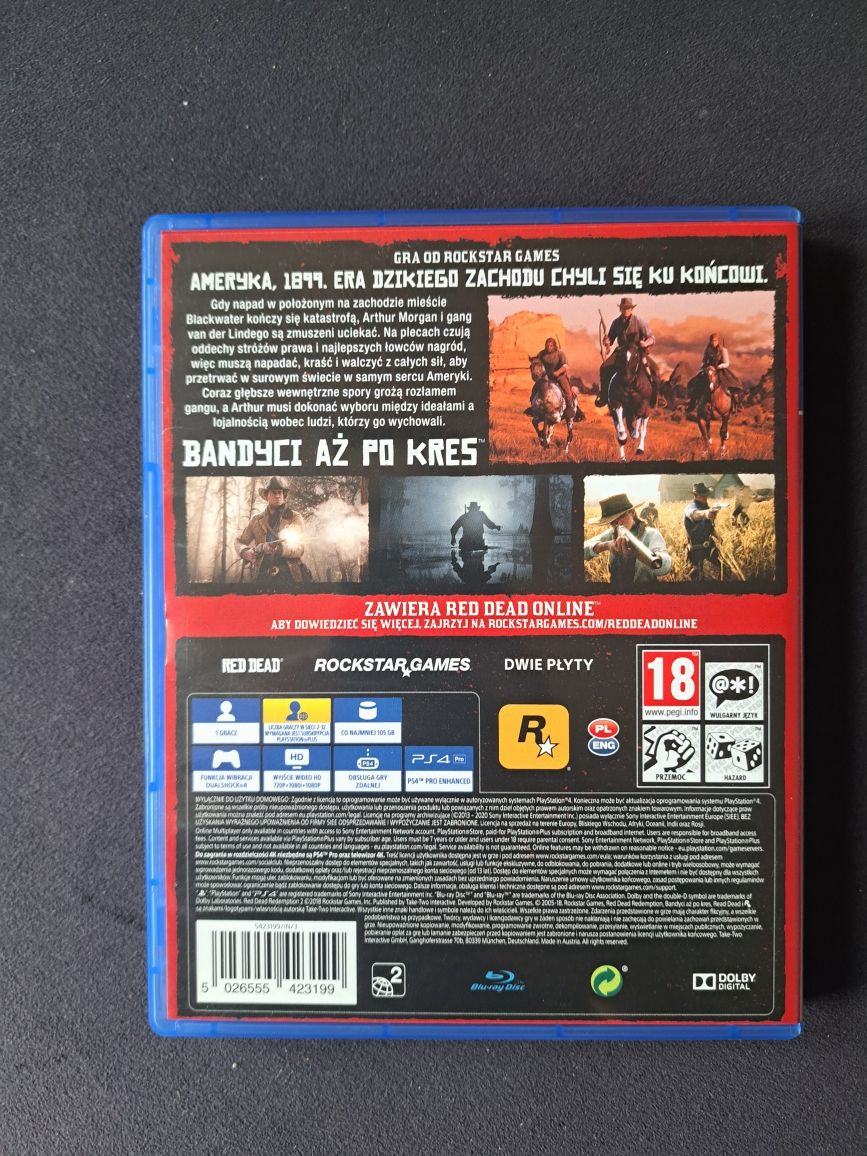 Red Dead Redemption 2 PL Ps4 Jak nowa