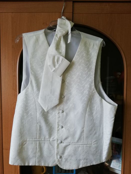 Granatowy garnitur L XL