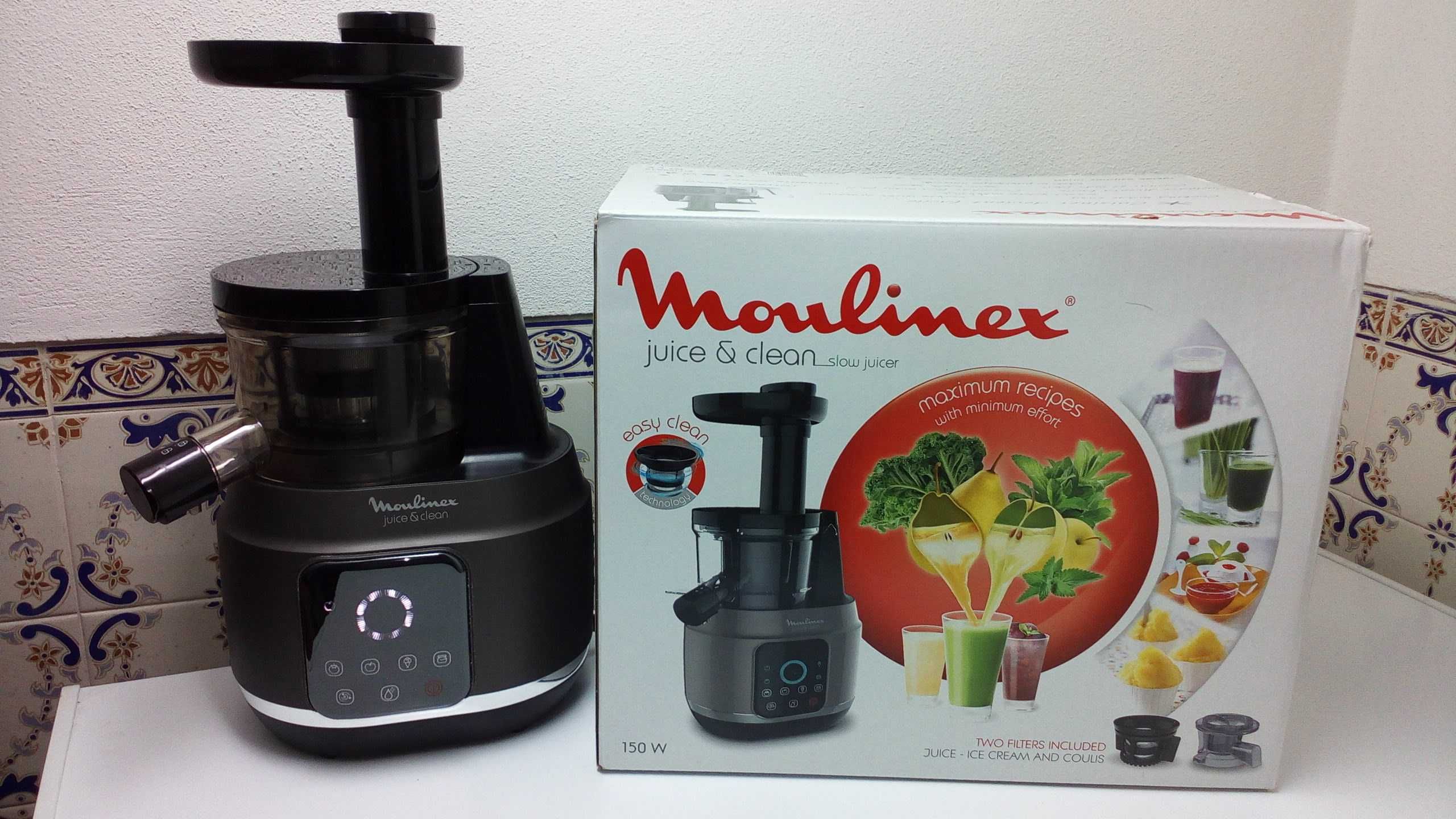 Máquina de sumos Moulinex Centrifugadora Juice & Clean NOVA