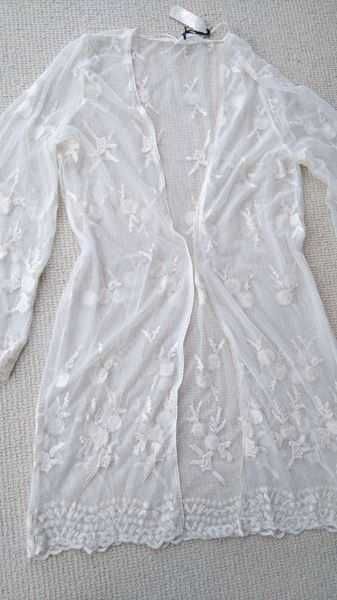 Atmosphere! Pareo, Nowy!38/40 (M) Ekskluzywny peniuar, koronka haft