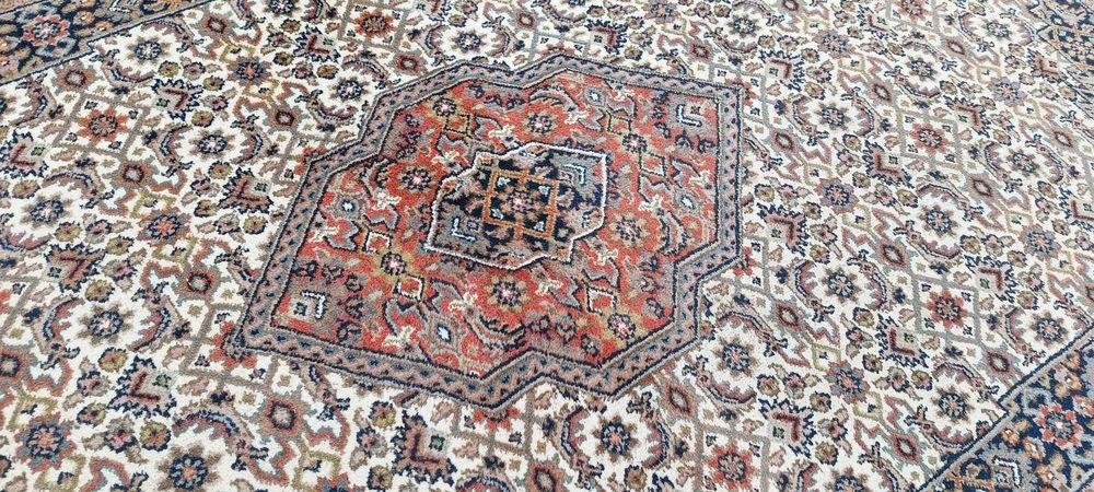 Bidjar ręcznie tkany dywan wełniany 260 x 166 cm wełna piękny