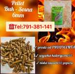 Pellet  PREMIUM buk-sosna 6mm. cena z transportem
