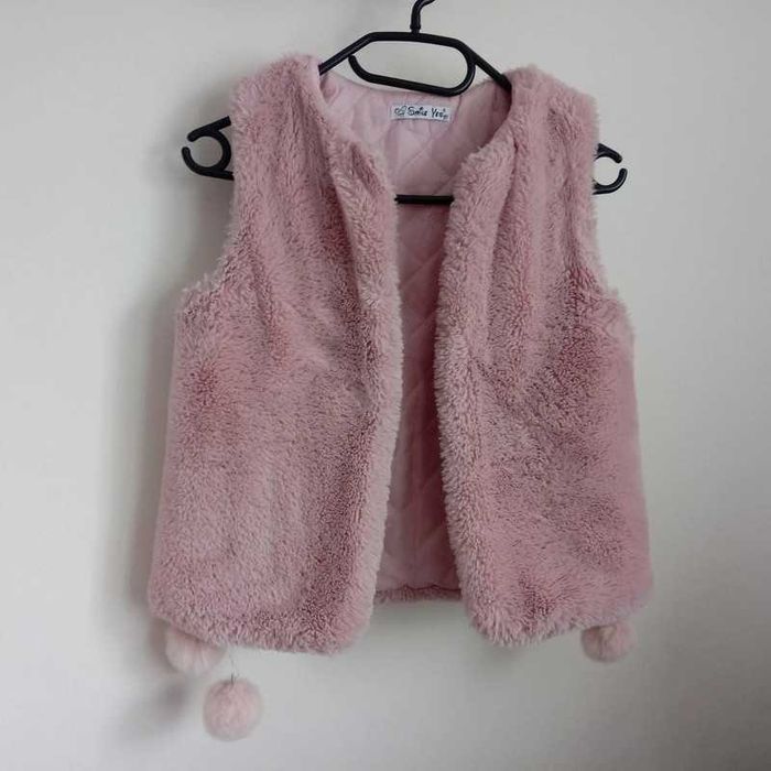 Kamizelka dla dziewczynki futerko