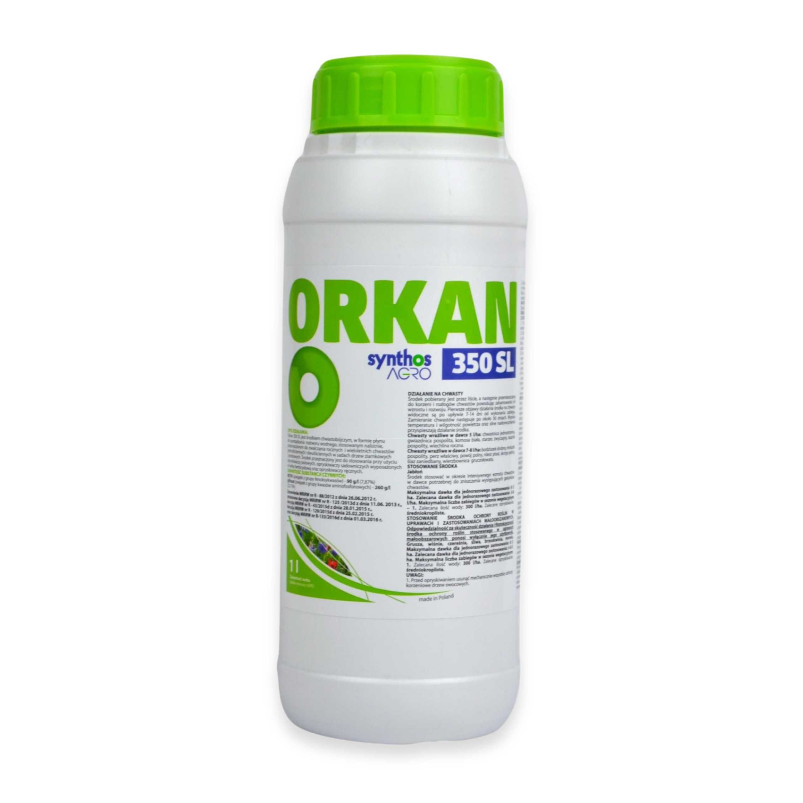 Orkan 350 SL 1L Środek na chwasty Skrzyp polny Mniszek lekarski Oprysk