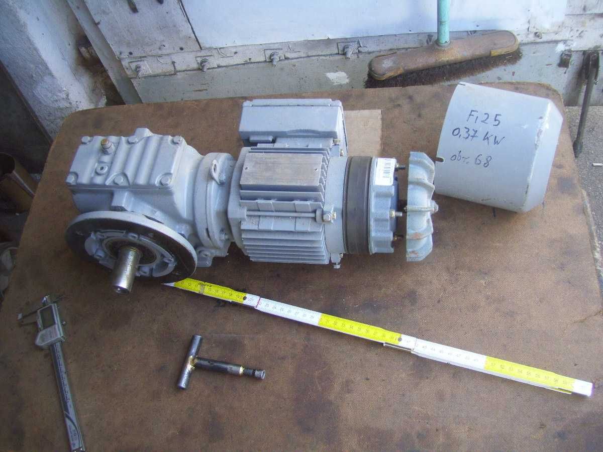 motoreduktor 0,37 kw .68 obr. z hamulcem do,frezarka,tokarka,100% spr.