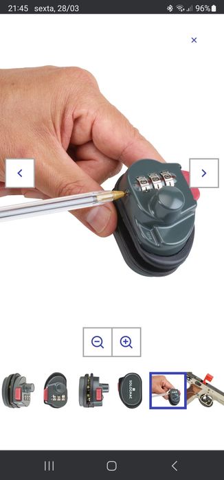 Cadeado Para gatilho de arma.