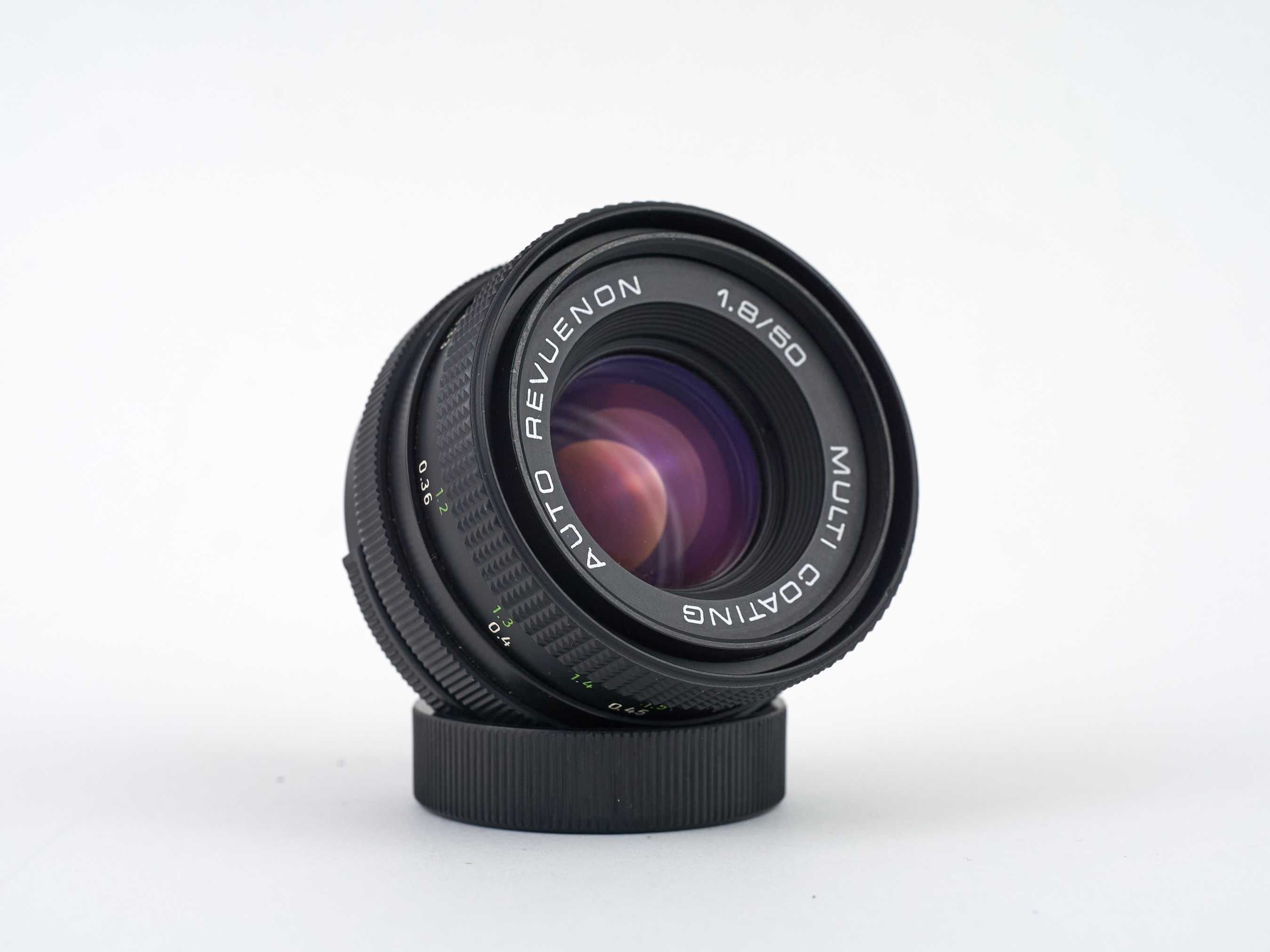 Objetiva manual Revuenon 50mm f1.8 (Pentacon 50mm f1.8) - montagem M42