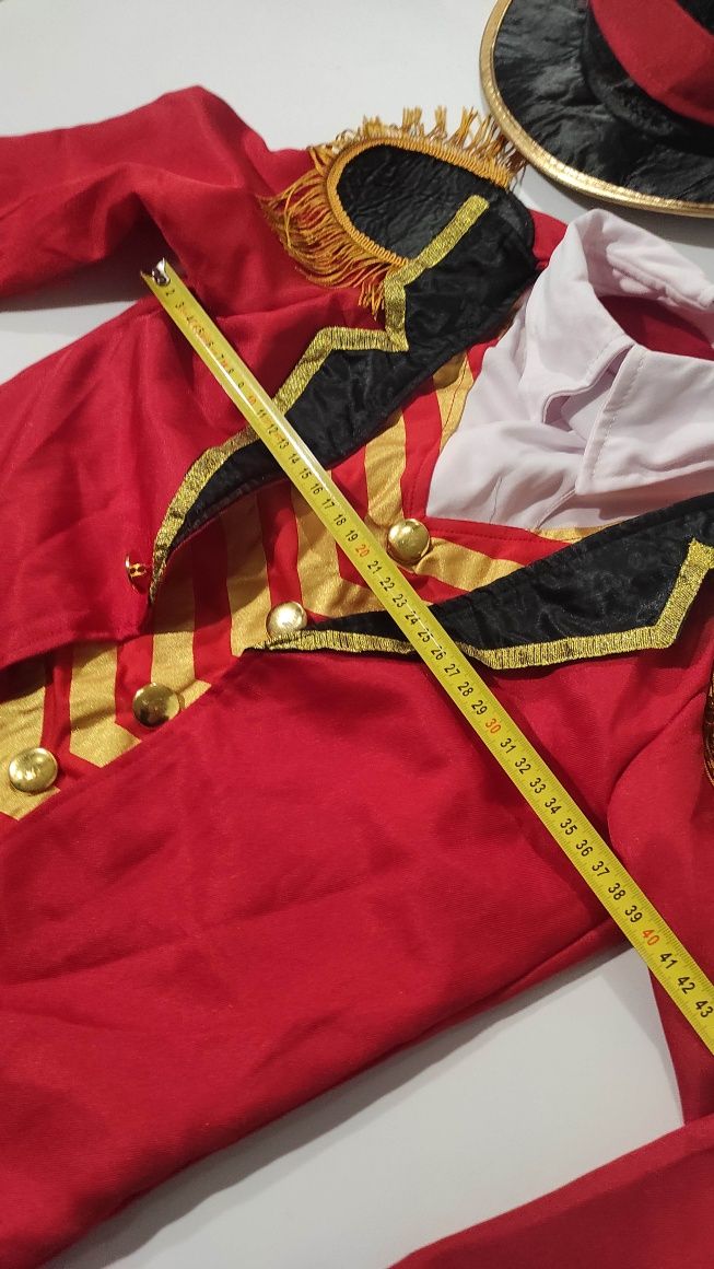Strój Mały Cyrkowiec Treser Zwierząt Frak Spodnie i  Kapelusz 10-12lat