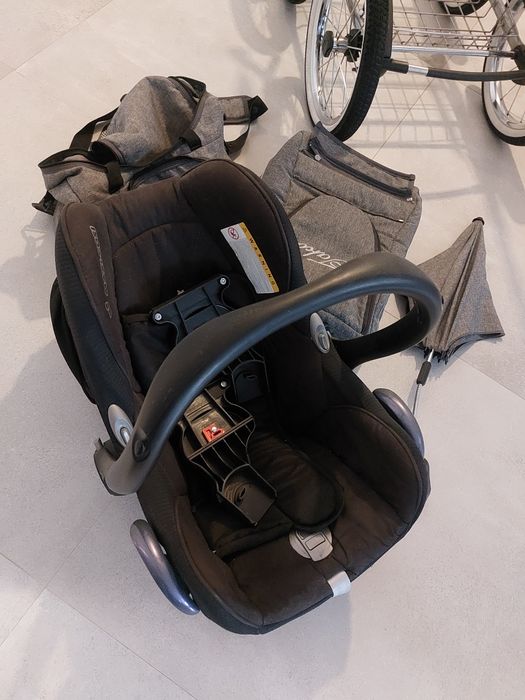 Wózek dziecięcy, Gondola, spacerówka, nosidełko, dużo dodatków.