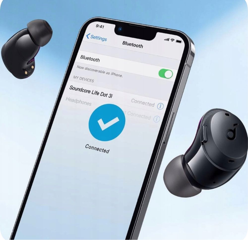 Soundcore Dot 3i Bluetooth 5.2 Czarne Słuchawki bezprzewodowe