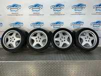 .Conjunto Jantes 17 Originais Monoblock Mercedes Benz R170 AMG 7.5J ET37 8.5J ET30 5x112 A1704010102 A1704010202