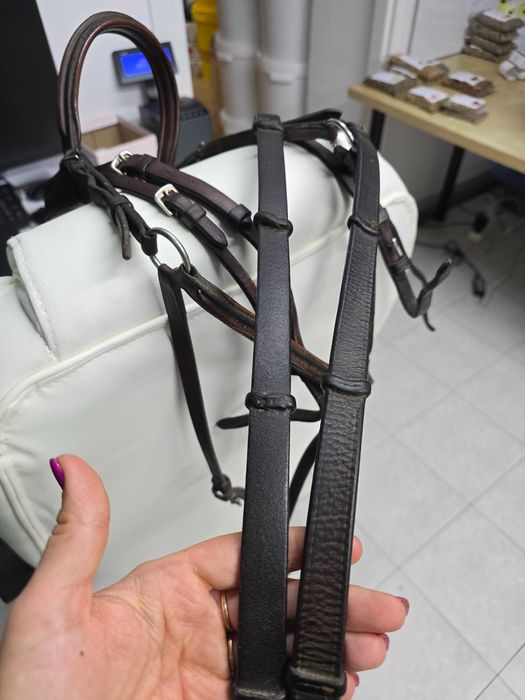 Ogłowie meksykańskie Prestige z wodzami – Full