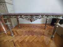 Mesa de centro de sala em mármore estilo antigo