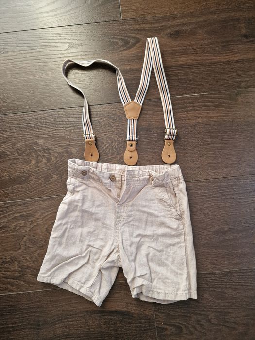 spodenki lniane dla chłopca rozmiar 92  H&M