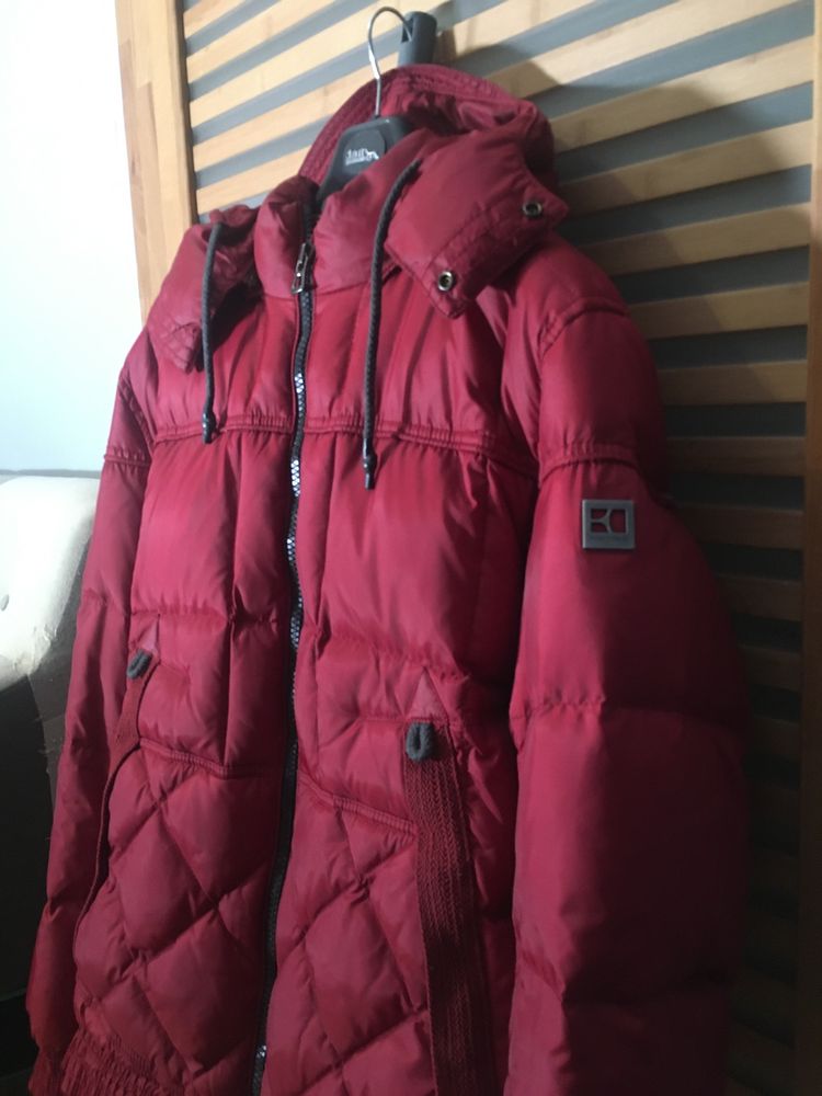 Kurtka puchowa z kapturem Boss Orange męska r. M/L.