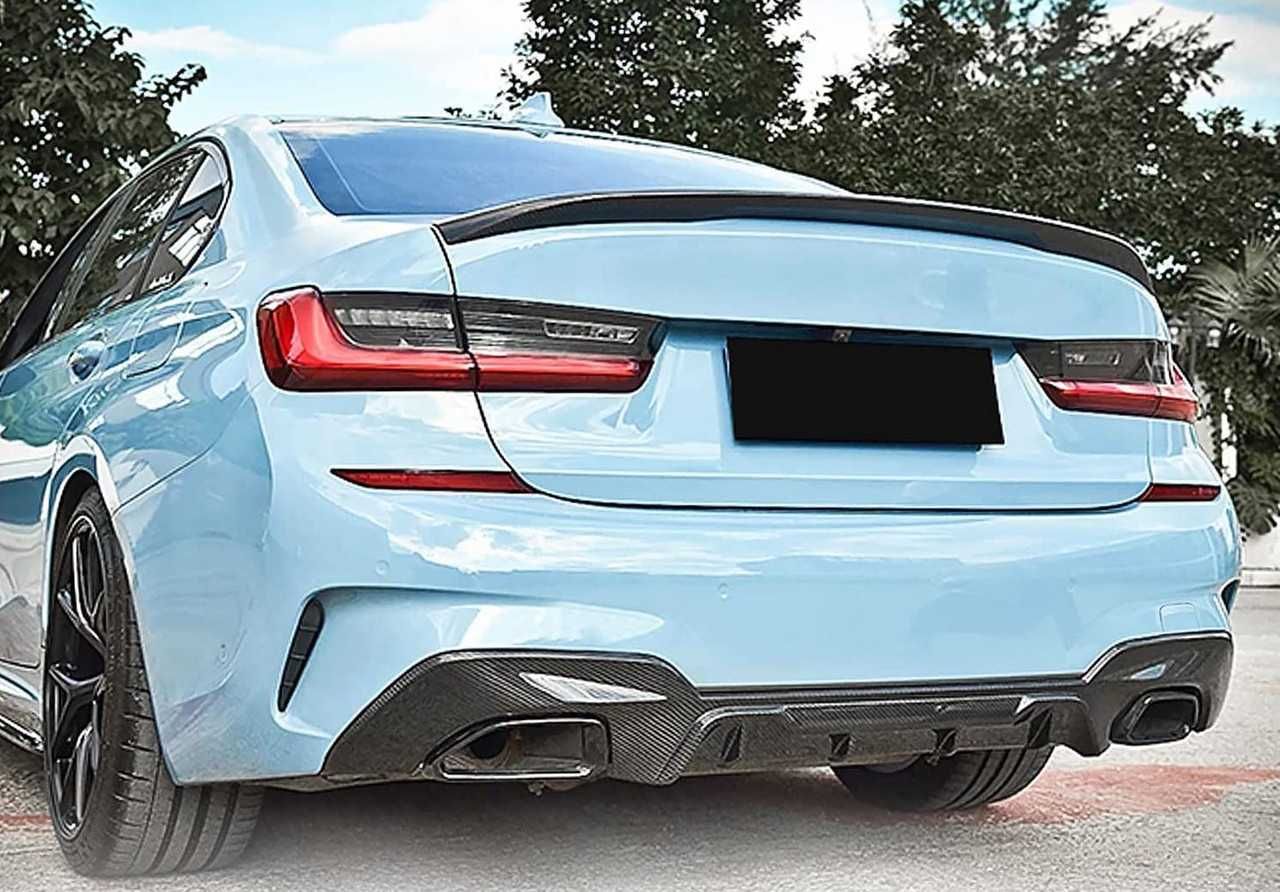 Дифузор чорний глянець на BMW 3 Series G20 18-22 р M340i M330i
