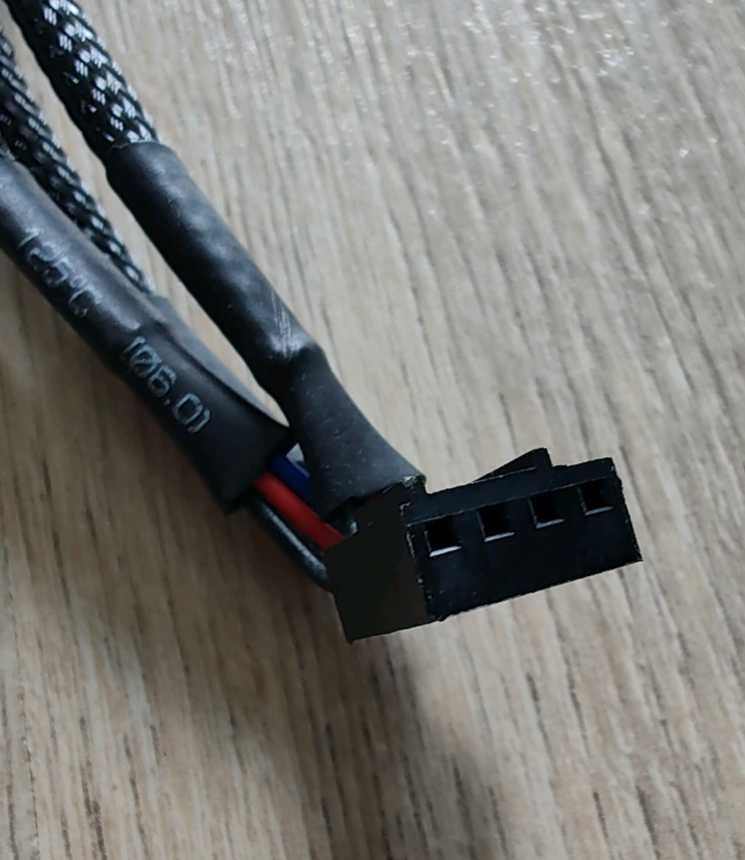 Rozgałęziacz, rozdzielacz, przedłużacz 4PIN do 3x 3/4 PIN FAN PWM 30cm