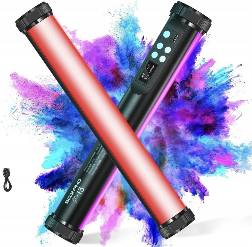 Soonpho P13 лампа Led  RGB 360°, відеосвітло, накамерне світло