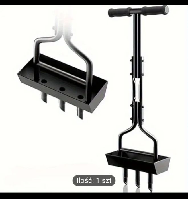 Napowietrzacz trawnika, aerator do trawnika z pustym spoonem i tacą, n