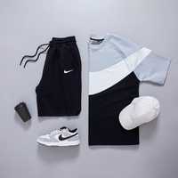 Стильный мужской комплект футболка шорты Nike чоловічий спортивний літ