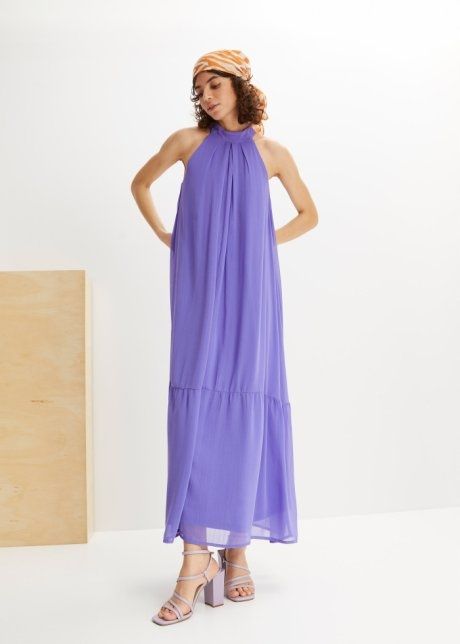 B.P.C sukienka długa niebieski fiolet r.46