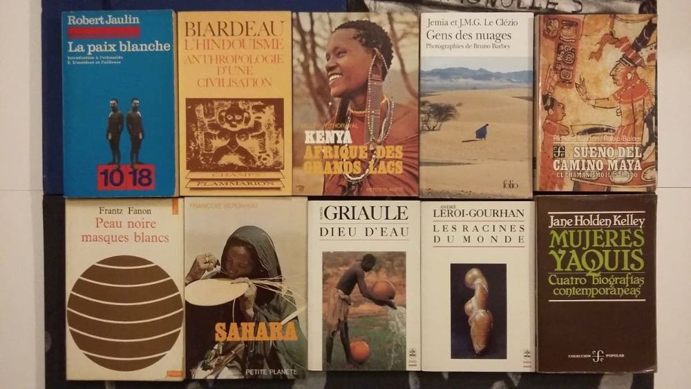 70 livros: Morin/ Lorenz/ Leroi-Gourhan/ Le Clézio/ Watzlawick/Gernet