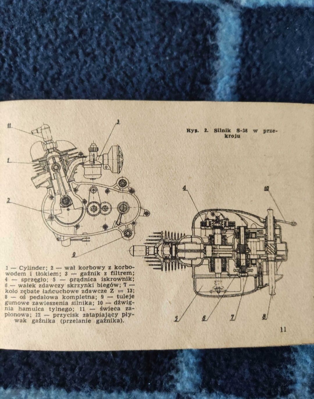 Instrukcja obsługi motoroweru komar mr 232, 2320, 21 ,22 z lat 60