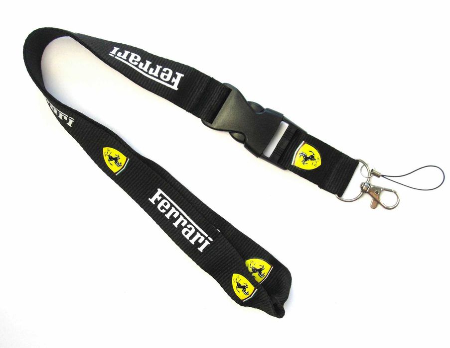 fita porta chaves ferrari preta