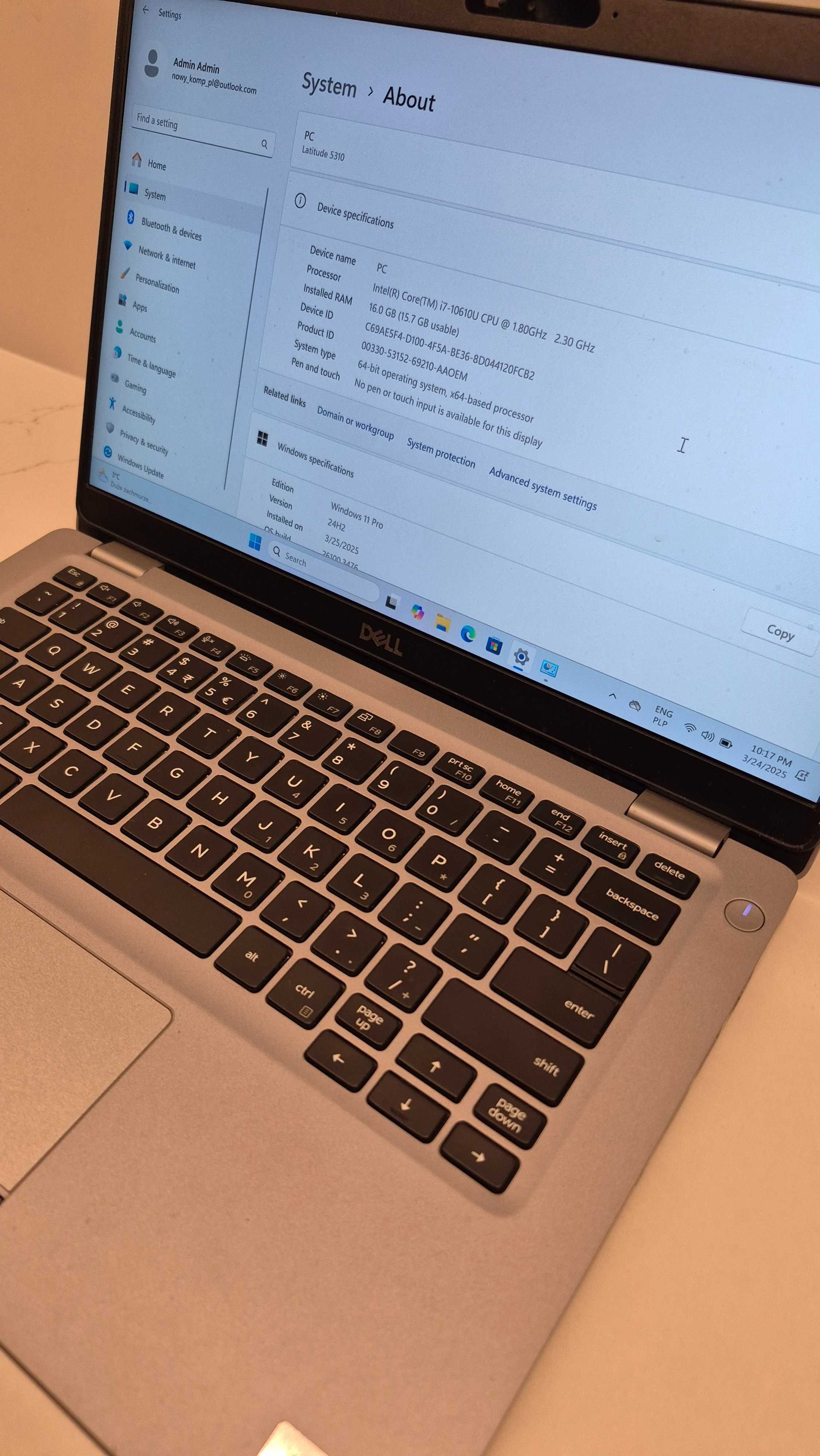 Dell Latitude 5310 13.3" i7 16GB DDR4 256GB SSD Windows 11 Pro