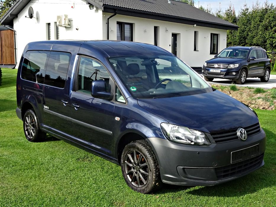 Volkswagen Caddy 1.6 TDi 102 KM Maxi 7 Osób DSG 2 x PDC Klimatronik Kamera Alufelgi