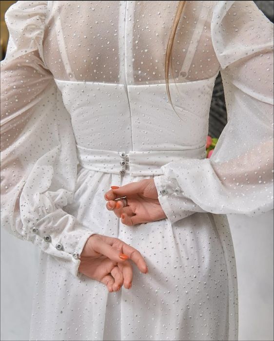 Жіноча біла сукня святкова сукня хрестини платя жіноче женское платье