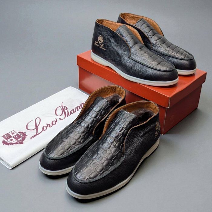 Лофери зима на хутрі Loro ТОП