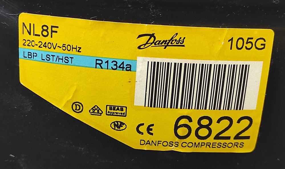 Компресор холодильника Danfoss NL8F, 105G6822