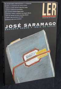 Livro José Saramago escreve sobre a ideia de Autor Revista Ler 1997