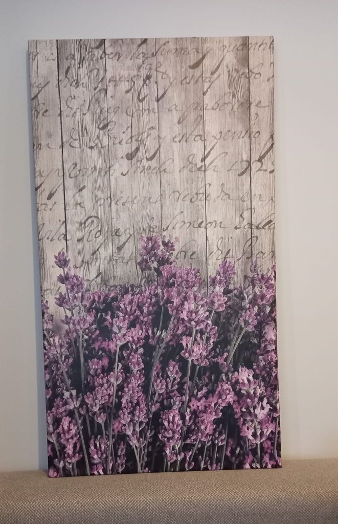 Obraz dekoracyjny 50x90 fioletowa lawenda