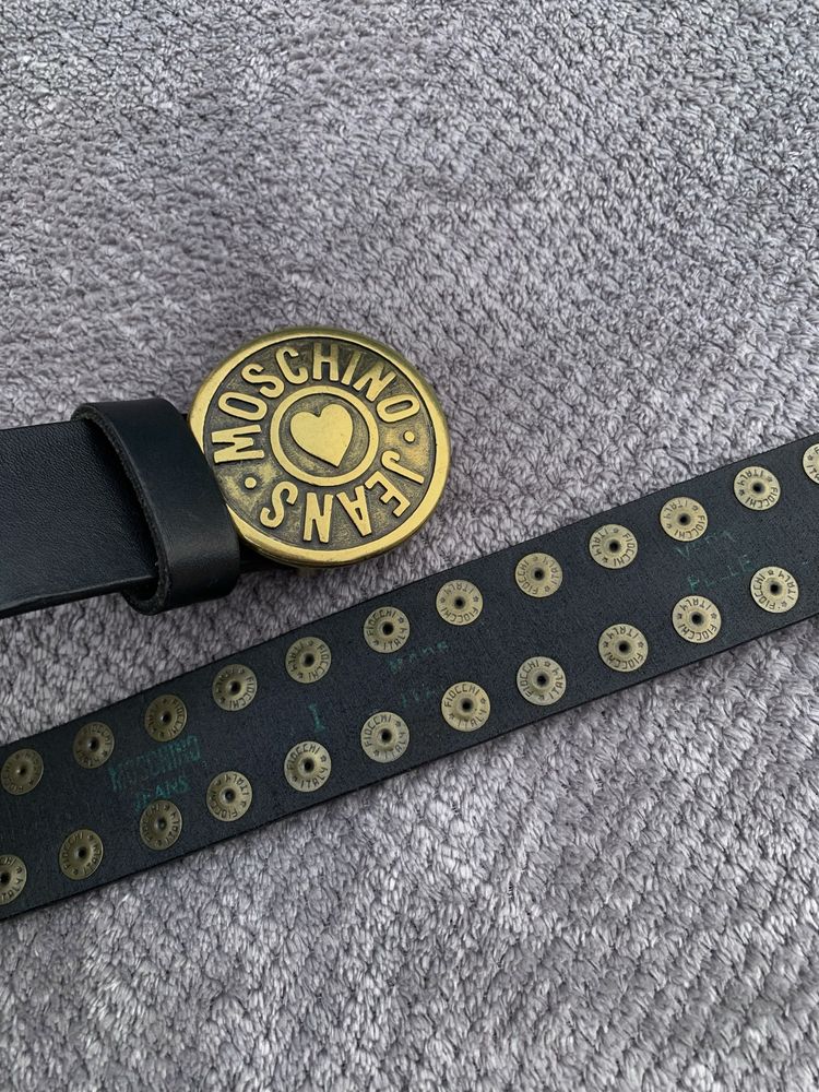 Moschino Jeans Vintage Belt 90s Made in Italy ремень ремінь