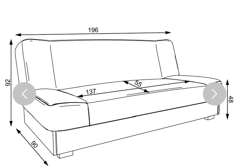 Wersalka nowa w oryginalnym opakowaniu
