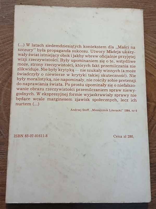Maść na szczury- Bogdan Madej