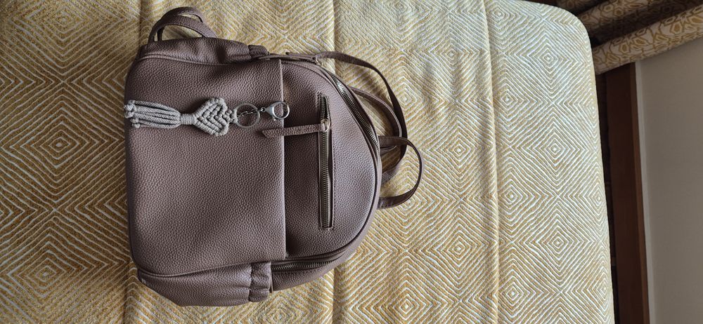 Mala tipo mochila bege