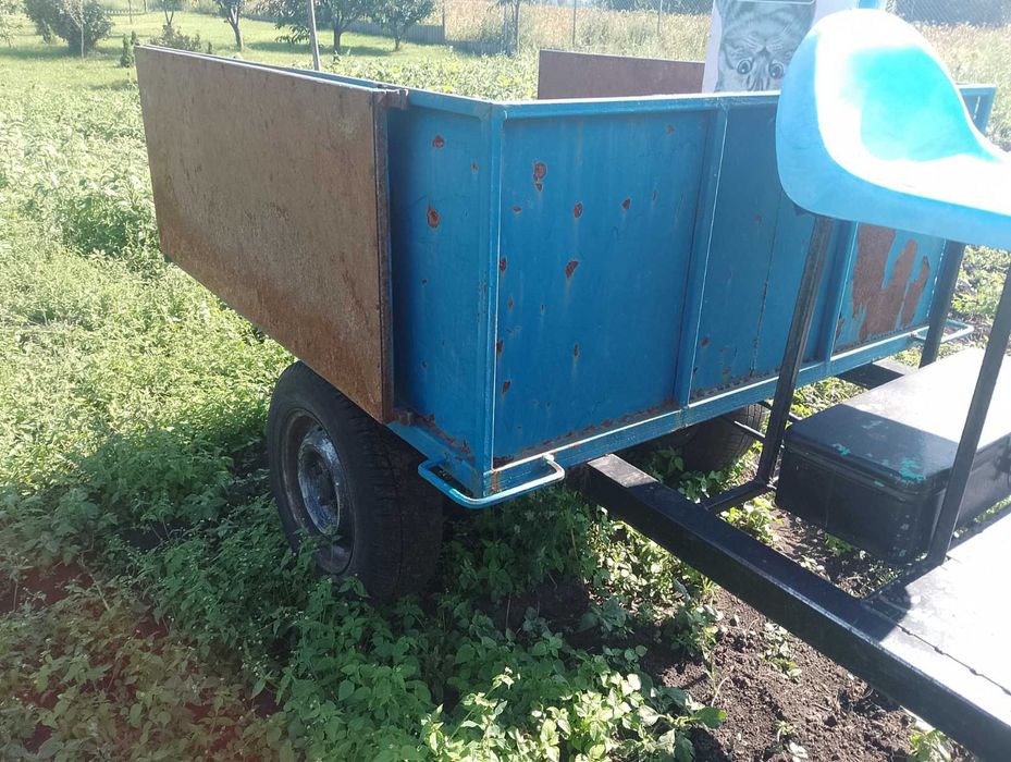 Прицеп до мотоблока, самосвал