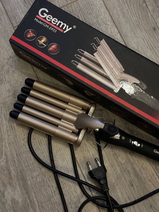 Професійна плойка-щипці для укладання волосся Gemei GM-2933