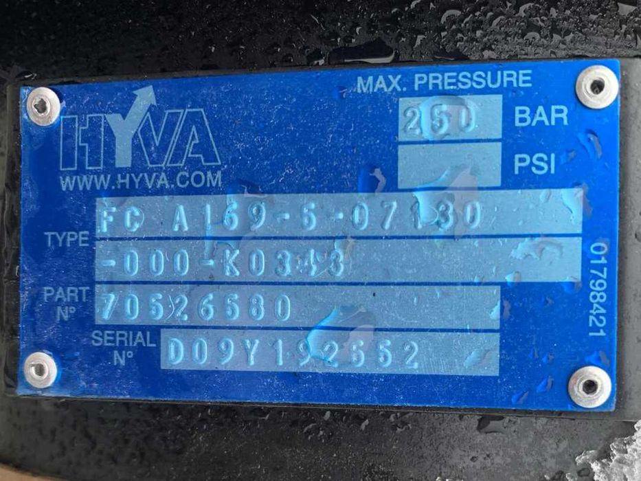 Гідроциліндр підйому кузова Hyva FС A169-5-07130, 250 bar