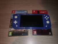 Nintendo Switch Lite 2 gry 2x case karta pamieci jak nowe