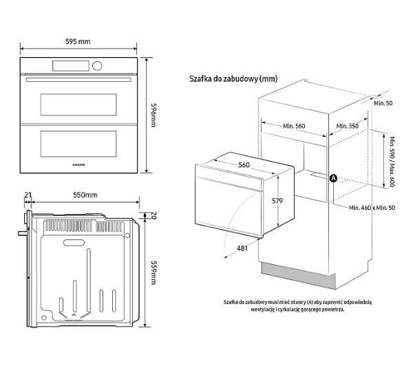 Piekarnik elektryczny parowy Samsung Dual Cook